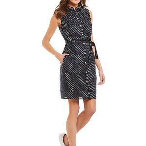 Tommy Hilfiger Polka Dot Belt Women Dress Size 10